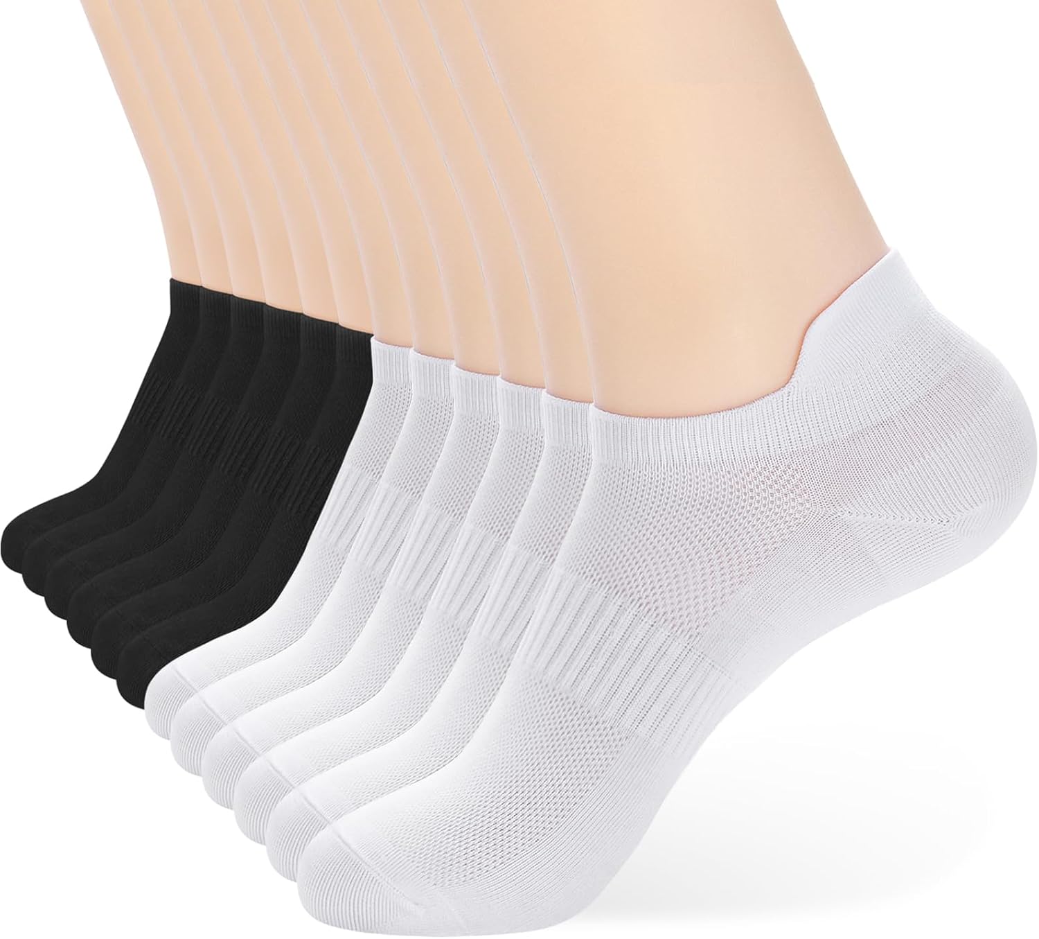 ATBITER Ankle Socks Womens and Men Thin Athletic Running Low Cut No Show Socks With Heel Tab...