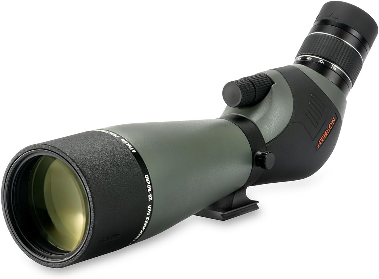 Athlon Optics 20-60x80 Dual Focus Forerunner Spotting Scope - ED Focal Lens with Tripod