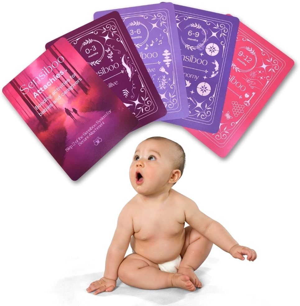 Attachies™ Activity Cards for Babies 0-12 Months - Social Emotional Development, Bonding &...