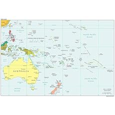 Australia to New Zealand Print, New Caledonian Gift, Minimalistic Country Connection Map...