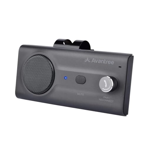 Avantree CK11 - Hands Free Bluetooth 5.0 Car Kit, 3W Speakerphone with Visor Clip, Supports...