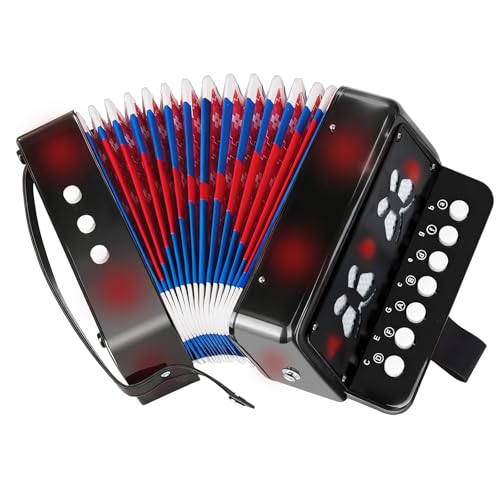 AZEAM Kids Accordion, Toy Accordion for Ages 3 5 9 7 10 12 Child Children Toddlers Beginners... image