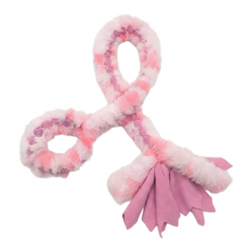 Baba&Nana Braided Fleece Dog Tug Toy, Assorted Colors Dog Rope Toy, Interactive Tug of War... image