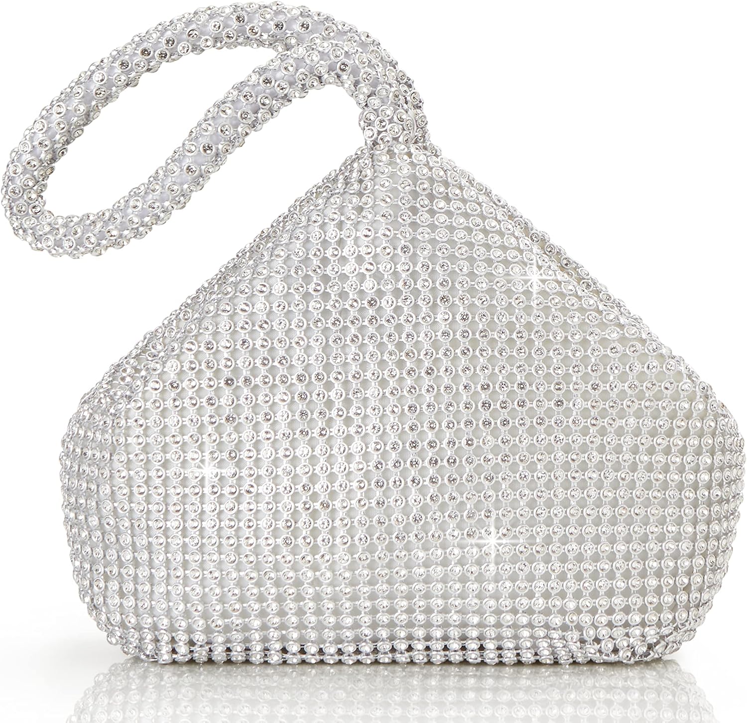 BABEYOND Women's Rhinestone Clutch Evening Bags Sparkly Glitter Triangle Purse for 1920s...