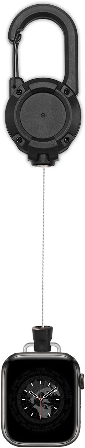 Badge Holder Retractable Clip Compatible with Apple Watch Band Series 11/10/9/8/7/6/5/4, SE...
