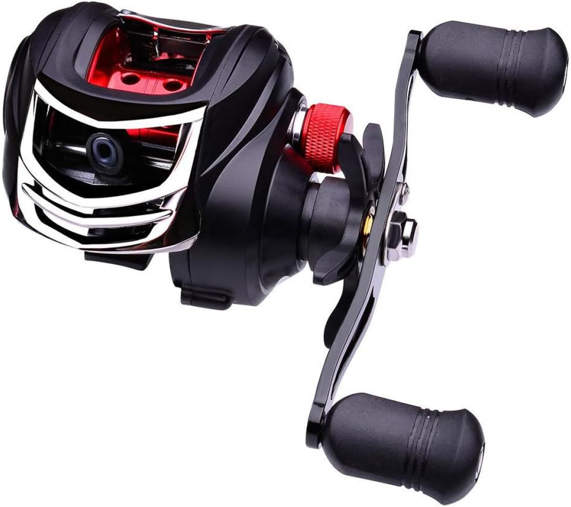 Bait Casting Reel Magnetic Brake Reel System High Speed Fishing Reel Metal Fishing Wheel...