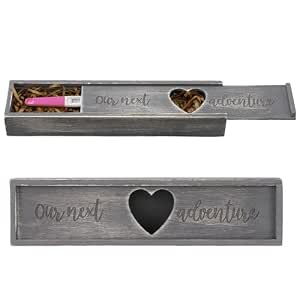 Barydat Pregnancy Test Gifts Box Keepsake Box Pregnancy Announcement for Husband Wooden Baby... image