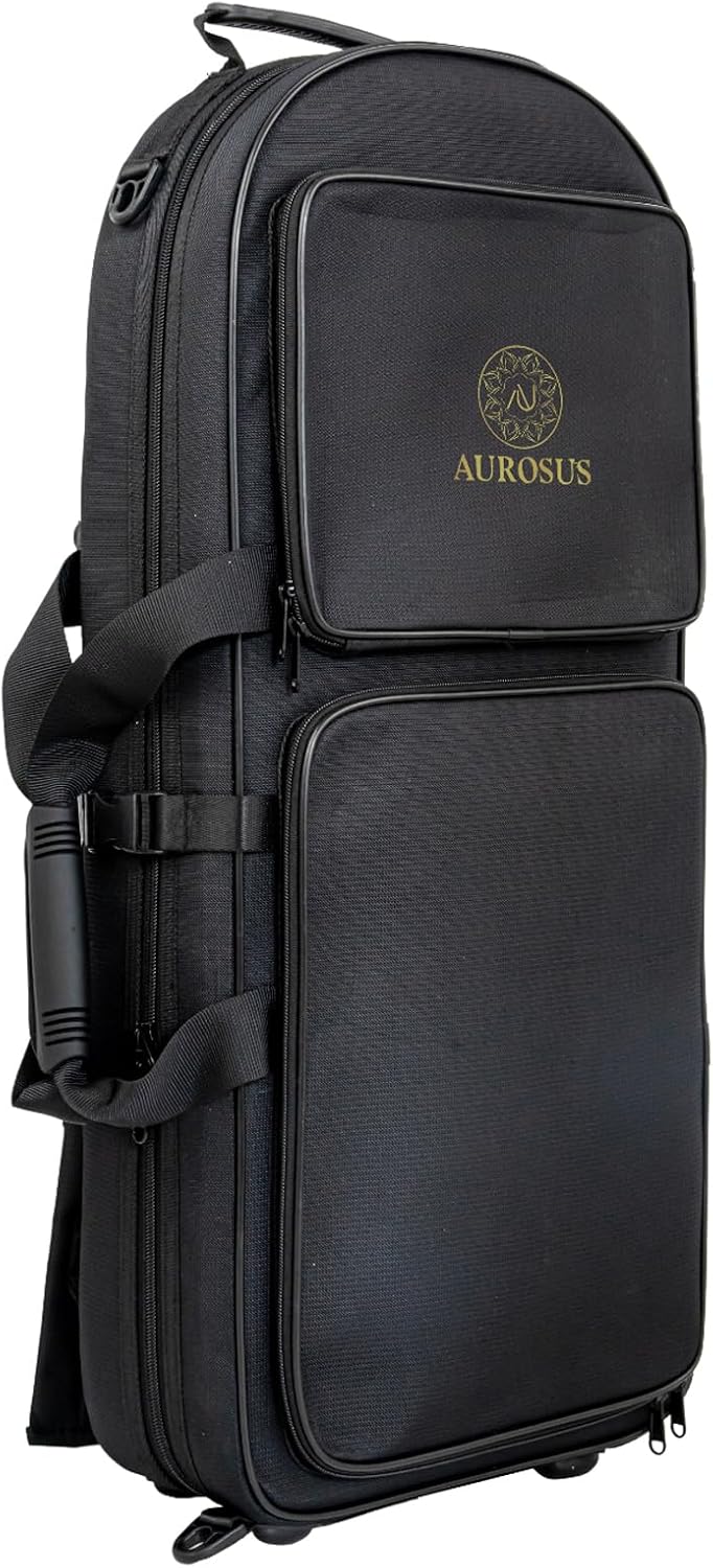Bassoon PRO Case Leather Bassoon Non-Slip Seat Strap with Lockable Hook Black
