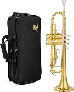 bb trumpet 6331 brass b flat trumpet for beginners and intermediate players copper leadpipe...