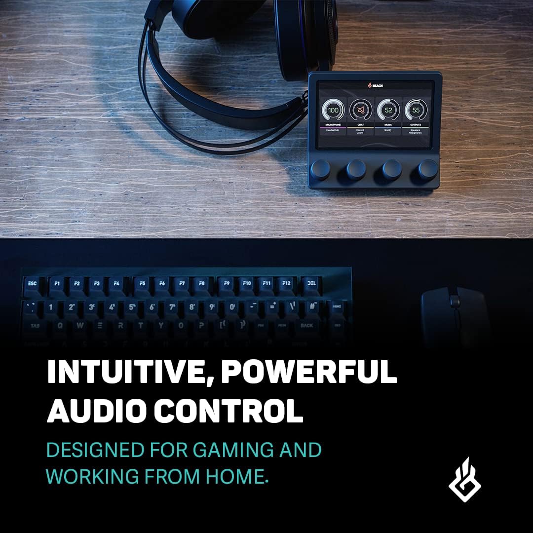 BEACN Mix - USB C Windows Audio Controller with a Beautiful 5” Color Display and 4 Smooth... image