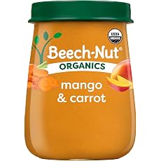 Beech-Nut Meat Baby Food Jars, Chicken & Chicken Broth Puree, 7g Protein, Stage 1 Baby Food...