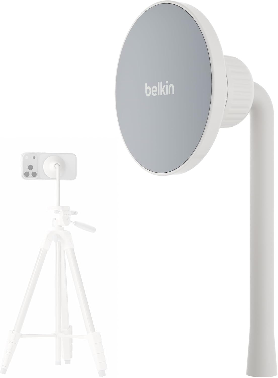 Belkin Stage Magnetic Tripod Phone Mount - Lightweight MagSafe & Qi2 Compatible 360°...