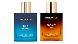 BellaVita Luxury G.O.A.T. & Skai Aquatic Perfume Combo for Men and Women | Long-Lasting... image