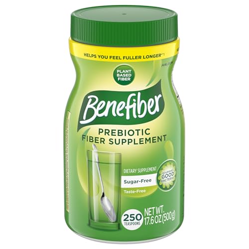 Benefiber Daily Prebiotic GLP-1 Friendly Fiber Supplement Powder for Digestive Health...