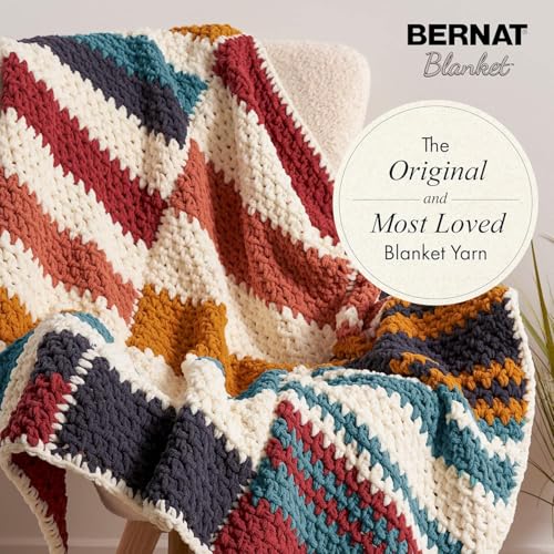 Bernat Blanket Super Bulky Acrylic Yarn - 2 Pack of 300g/10.5oz #6 Chunky Chenille Heavy... image