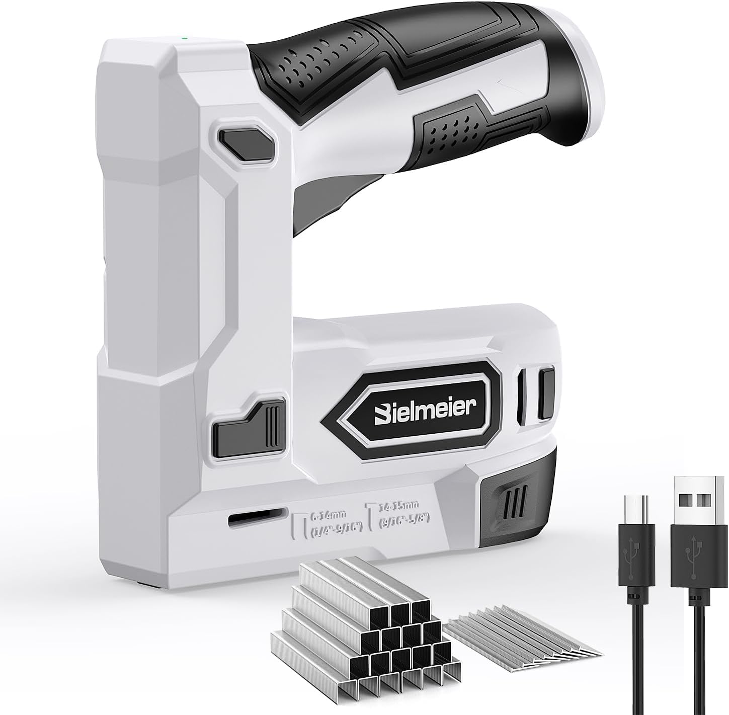 Bielmeier Electric Staple Gun, 2 in 1 Lithium-ion Electric Stapler, 4V Cordless Brad Nailer...