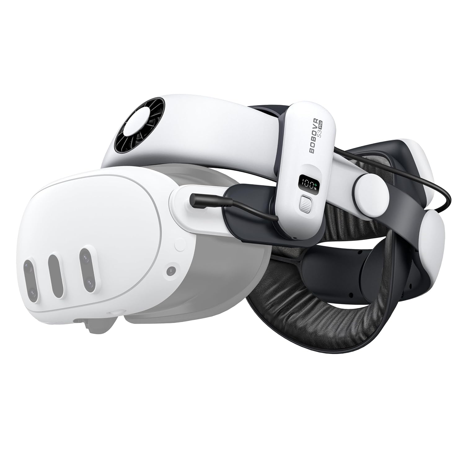 BOBOVR S3 Pro Battery Strap Accessories,Head Air Cooling System and 10000mah Hot-swappable...