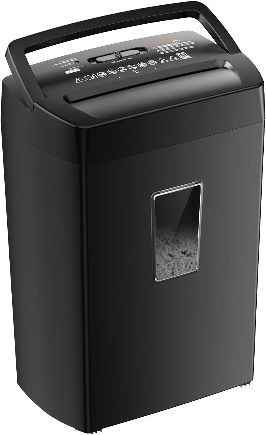 Bonsaii 12-Sheet Cross Cut Paper Shredder, 5.5 Gal Home Office Heavy Duty Shredder for...