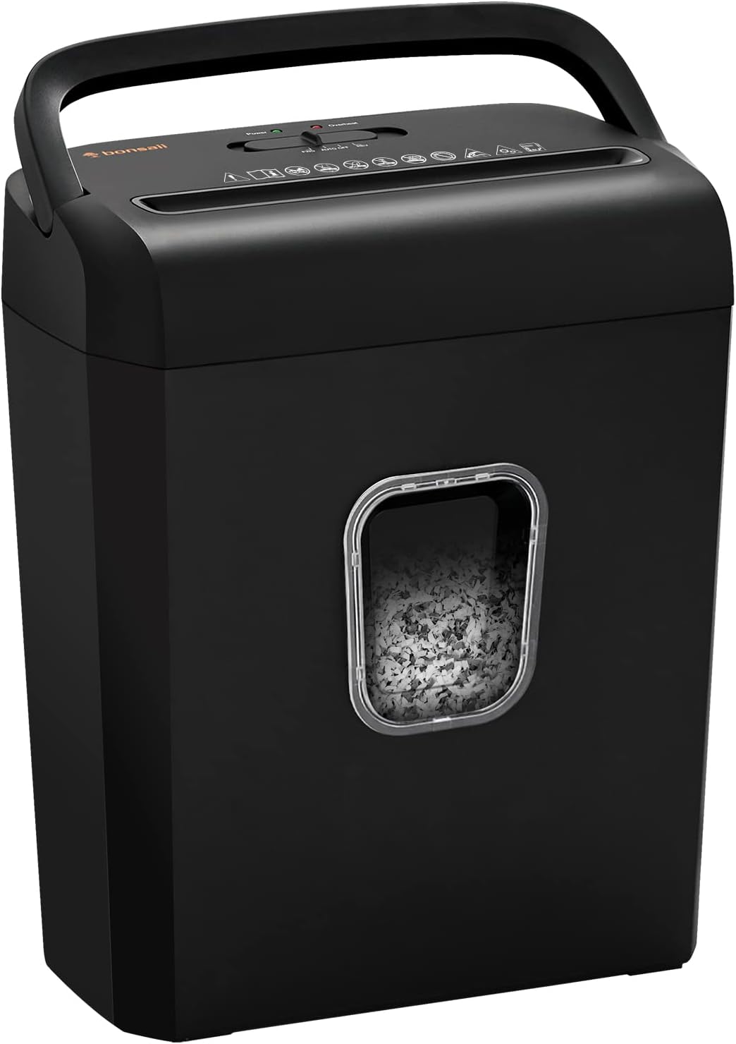Bonsaii 6-Sheet Micro-Cut Paper Shredder, P-4 High-Security for Home & Small Office Use...