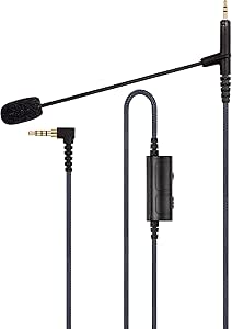 Boom Microphone Cable - Boompro Gaming Mic Compatible with Sennheiser HD598, HD598Cs...