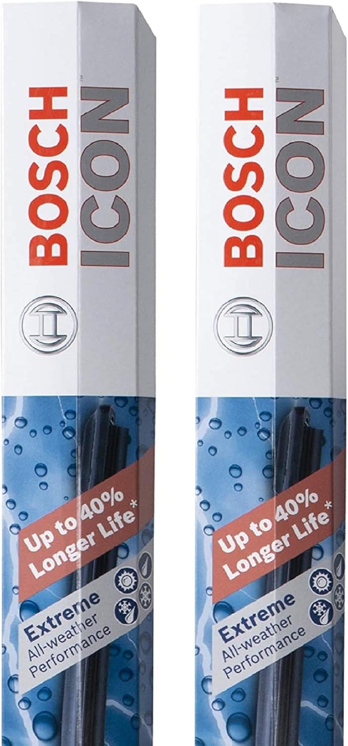 BOSCH 22A22B ICON Beam Wiper Blades - Set of 2 Blades (22A & 22B) | Driver and Passenger...
