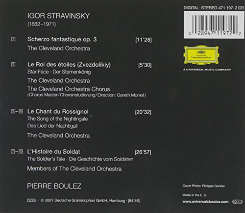 Boulez conducts Stravinsky: Le Chant du Rossignol / The Soldier's Tale / Suite Scherzo... image