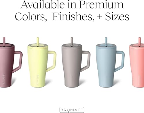 BrüMate Era 40 oz Tumbler with Handle and Straw | 100% Leakproof Insulated Water Bottle... image