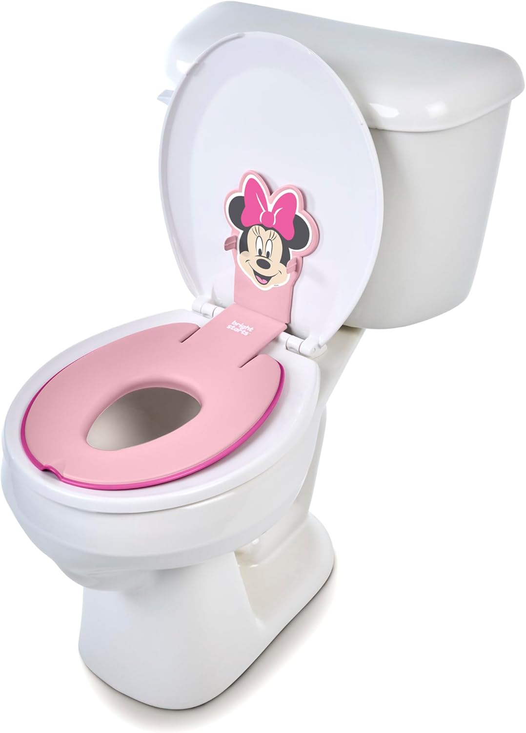 Bright Starts Disney Baby Minnie Mouse Flip & Sit Potty Training Seat, Attaches to Toilet...