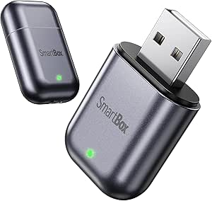 Burnt Sugar Wireless Carplay Adapter for iPhone 2026 Upgraded, Ultra-Mini USB for Apple Car...