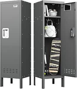 BUTISOW Metal Kids Locker,Metal Cabinet Storage Lockers,Lockable for Employees with Door,54"...
