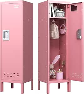 BUTISOW Metal Storage Locker with Lock & Card Slot Locker - Secure Lockable Door - Steel...