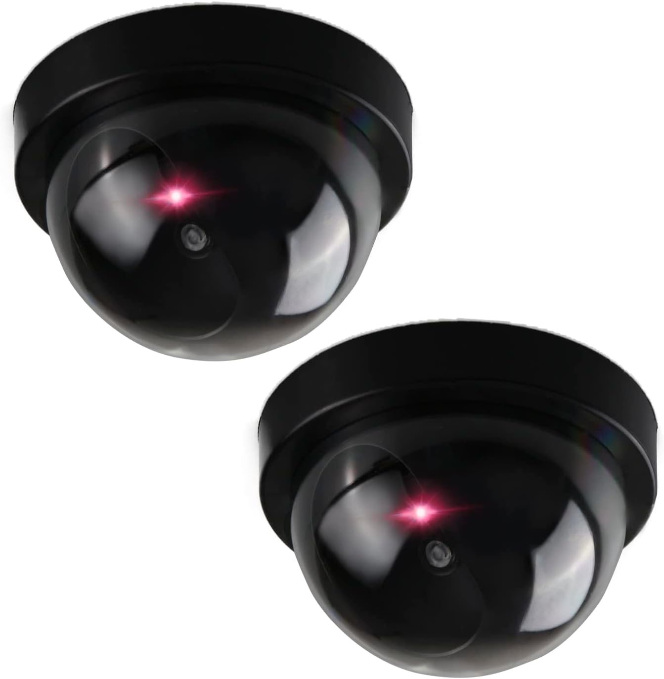 C CRYSTAL LEMON Set of 2 Fake Security Cameras – Realistic Dummy Surveillance for Indoor &...