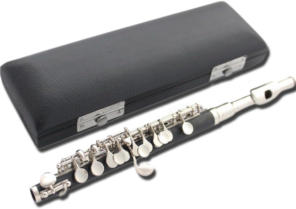C-key Bakelite White Copper Tube And Silver-plated Professional Band Plays Piccolo...