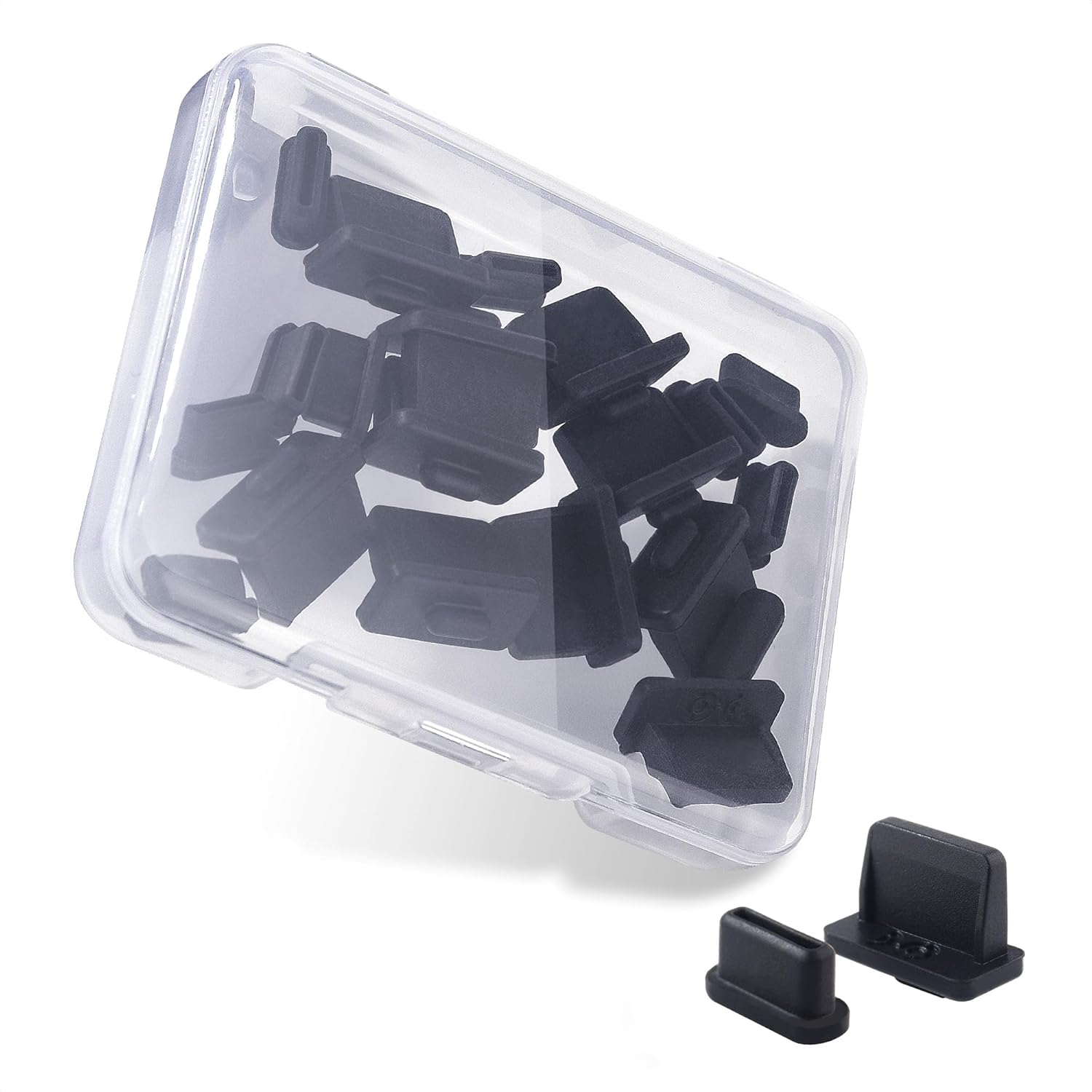 Cable Matters Combo-Pack USB-C and USB Port Covers - 10x USBC & 10x USBA Covers in Black...