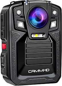 CAMMHD V8-256GB 4K Body Camera with Audio and Video Recording, 2160P Body Worn Camera Two...