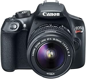 Canon EOS Rebel T6 Digital SLR Camera Kit with EF-S 18-55mm f/3.5-5.6 is II Lens, Built-in...