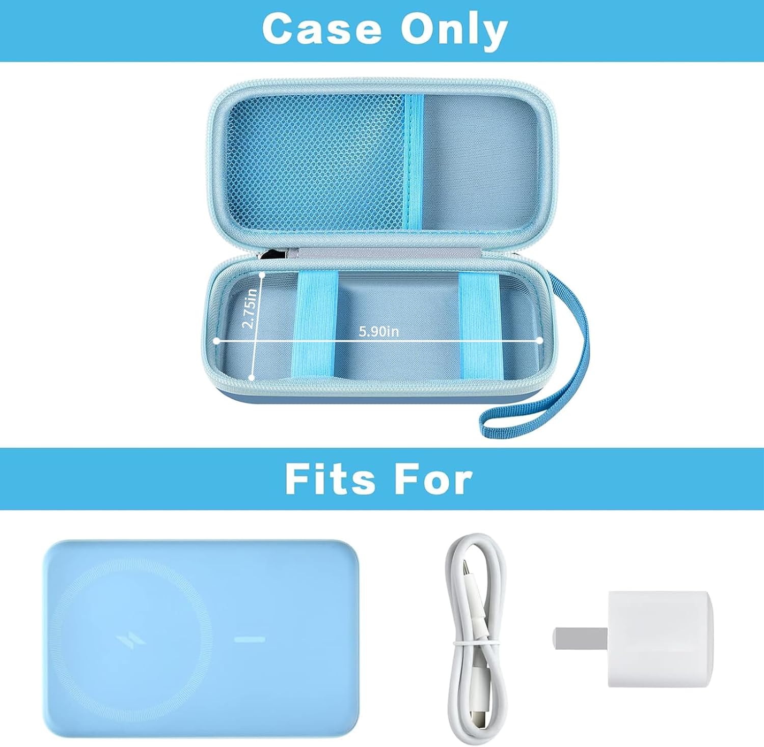 Case for Anker Magnetic Battery 10,000mAh Foldable Wireless Portable Charger... image