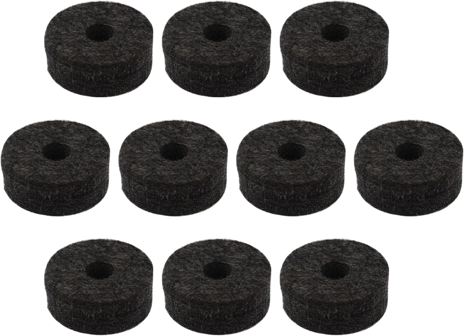 CashBeat Cymbal Stand Felt Washers, Black Drum Felt Pads Replacement Black | Cymbal felt... image