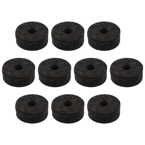 CashBeat Cymbal Stand Felt Washers, Black Drum Felt Pads Replacement Black | Cymbal felt...
