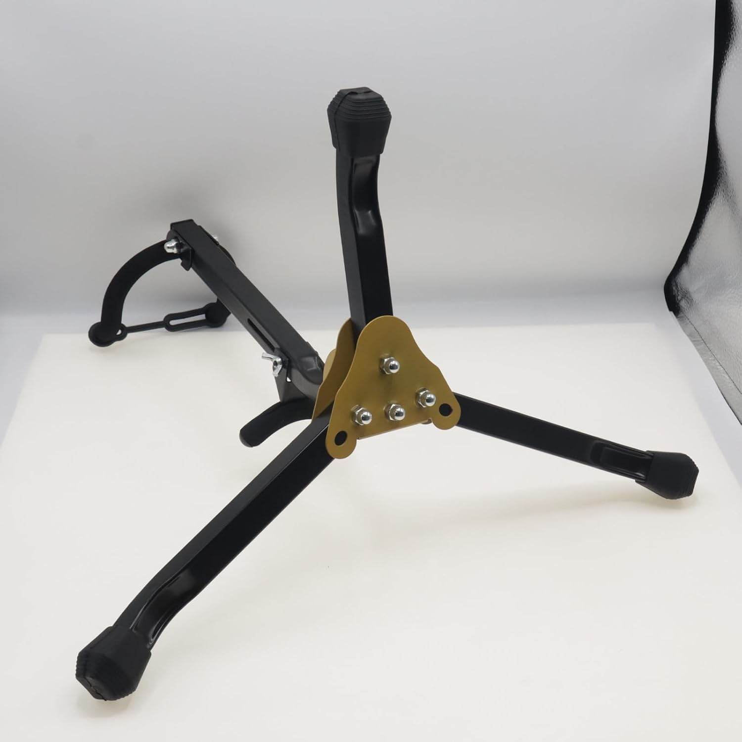 CashBeat Folding Alto Tenor Saxophone Stand, Metal Tripod with Chain Lock | Adjustable... image