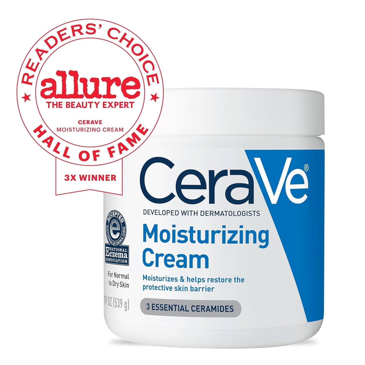 CeraVe Moisturizing Cream, Body and Face Moisturizer for Dry Skin, Body Cream with...