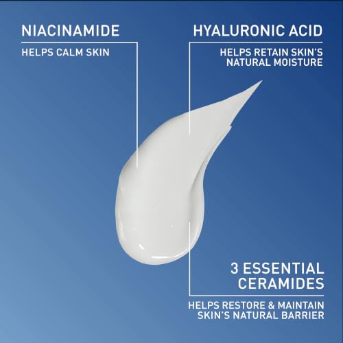 CeraVe PM Facial Moisturizing Lotion, Night Cream with Hyaluronic Acid and Niacinamide... image