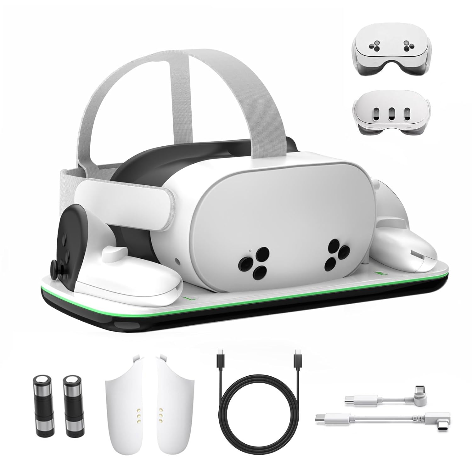 Charging Dock Compatible with Meta Oculus Quest 3/3S, VR Headset Controller Accessories... image