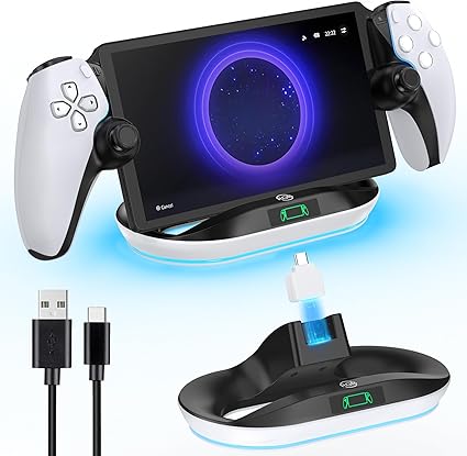 Charging Stand for PS Portal Remote Player, PS Portal Charging Dock with Light Modes, PS...