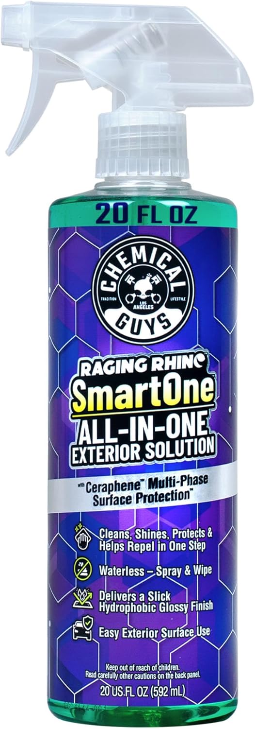 Chemical Guys Raging Rhino Waterless Car Wash And Quick Detailer Spray, No Rinse Exterior...