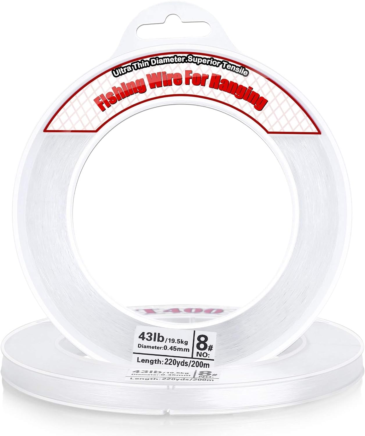 Clear Fishing Wire, Acejoz 656FT Fishing Line Clear Invisible Hanging Wire Strong Nylon...
