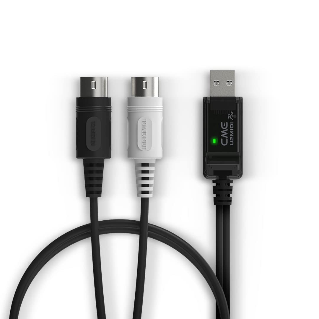 CME U2MIDI Pro - High-Speed USB MIDI Cable with Filter and Mapper - Plug & Play USB-to-MIDI...