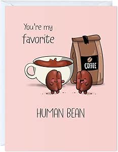 Coffee Anniversary Card Fathers Day Birthday for Dad Father Mom Mother Wife Husband...