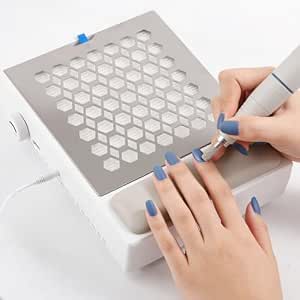 Compact Nail Dust Collector with Lightweight Design, Hpro 4500RPM Adjustable Speed Nails... image