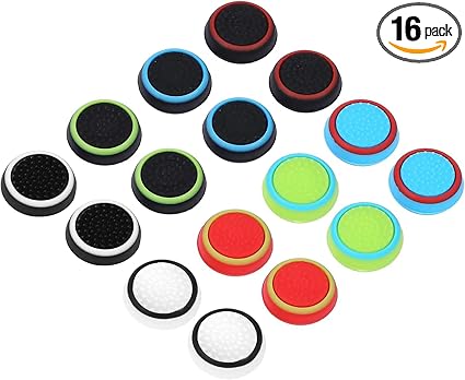 Compatible with 8 Pairs Thumb Grips Silicone Analog Stick Covers Thumbstick Controller...